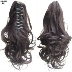 CJ Long Wavy Ponytail Clip Natural Extensions -Spirit Halloween Store 78333062563