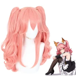 Cosplay Anime Cosplay Wig - Fate/Grand Order-Tamamo No Mae - Curly -Spirit Halloween Store CS 415B2