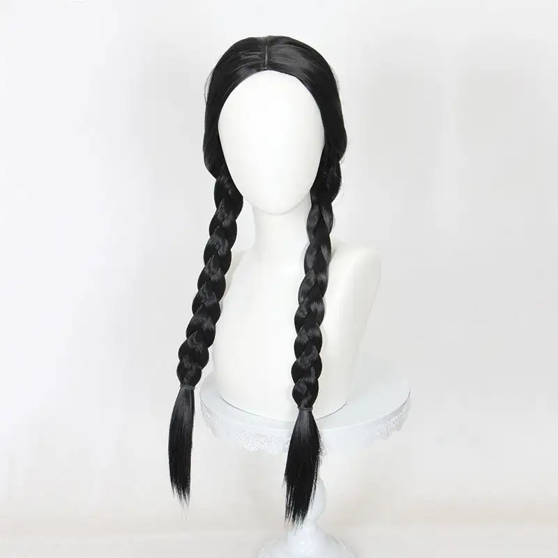 Cosplay Anime Cosplay Wig - The Addams Family Wednesday-Addams 2 Cosplay Anime Cosplay Wig - The Addams Family Wednesday-Addams - Image 2
