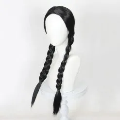 Cosplay Anime Cosplay Wig - The Addams Family Wednesday-Addams 7 Cosplay Anime Cosplay Wig - The Addams Family Wednesday-Addams -Spirit Halloween Store CS 520A 3