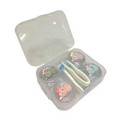 UNIQSO Lens Case Travel Kit - Multiple Casings (2 Pairs & Random Design) -Spirit Halloween Store Cat2