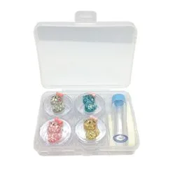 UNIQSO Lens Case Travel Kit - Multiple Casings (2 Pairs & Random Design) -Spirit Halloween Store cat 2