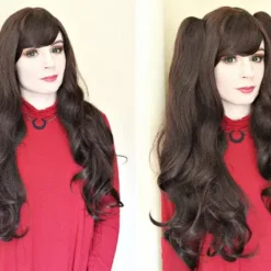 Cosplay Anime Cosplay Wig - Fate Stay Night - Tohsaka Rin -Spirit Halloween Store wig fate stay night tohsaka rin cs 216a ruines maines b