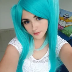 Cosplay Anime Cosplay Wig - Vocaloid - Miku 174A -Spirit Halloween Store wig vocaloid miku 174a belinhakcf8 a